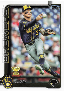 2025 Topps Series 1 Baseball Joey Ortiz #165