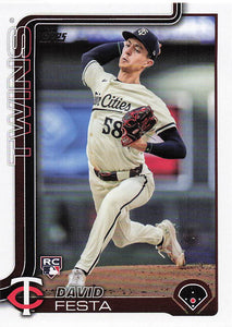 2025 Topps Series 1 Baseball David Festa #178 RC