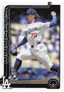 2025 Topps Series 1 Baseball Justin Wrobleski #204 RC