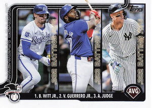 2025 Topps Series 1 Baseball Vladimir Guerrero Jr. / Aaron Judge / Bobby Witt Jr. #345