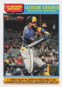 2025 Topps Heritage Baseball Jackson Chourio #5