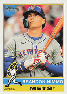 2025 Topps Heritage Baseball Brandon Nimmo #37