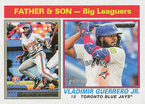 2025 Topps Heritage Baseball Vladimir Guerrero / Vladimir Guerrero Jr. #69