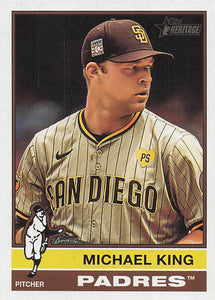 2025 Topps Heritage Baseball Michael King #105