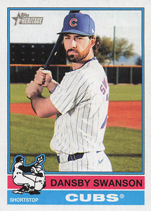 2025 Topps Heritage Baseball Dansby Swanson #128