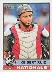 2025 Topps Heritage Baseball Keibert Ruiz #163