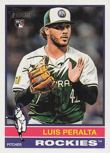 2025 Topps Heritage Baseball Luis Peralta #176 RC