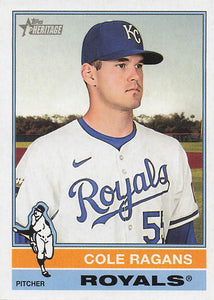 2025 Topps Heritage Baseball Cole Ragans #187