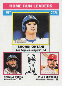 2025 Topps Heritage Baseball Kyle Schwarber / Marcell Ozuna / Shohei Ohtani #193