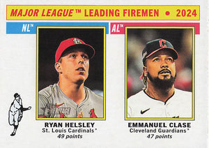 2025 Topps Heritage Baseball Emmanuel Clase / Ryan Helsley #205
