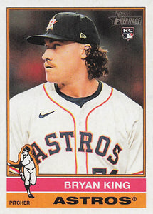 2025 Topps Heritage Baseball Bryan King #208 RC