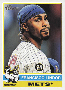 2025 Topps Heritage Baseball Francisco Lindor #229