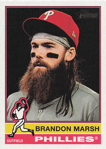 2025 Topps Heritage Baseball Brandon Marsh #248