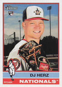 2025 Topps Heritage Baseball DJ Herz #289 RC