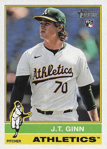 2025 Topps Heritage Baseball J.T. Ginn #290 RC
