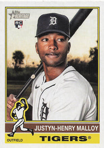 2025 Topps Heritage Baseball Justyn-Henry Malloy #305 RC
