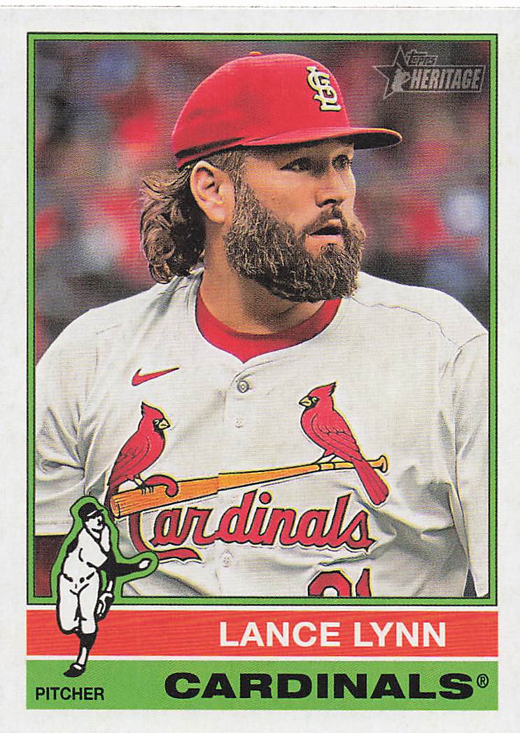 2025 Topps Heritage Baseball Lance Lynn #318