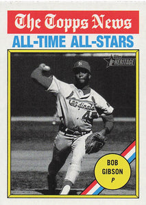 2025 Topps Heritage Baseball Bob Gibson #342