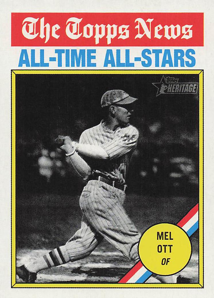 2025 Topps Heritage Baseball Mel Ott #348
