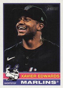 2025 Topps Heritage Baseball Xavier Edwards #368
