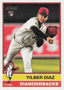 2025 Topps Heritage Baseball Yilber Diaz #372 RC