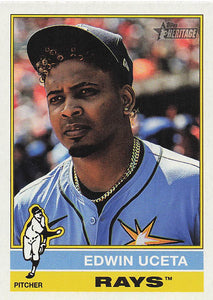 2025 Topps Heritage Baseball Edwin Uceta #390