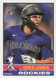 2025 Topps Heritage Baseball Greg Jones #392 RC