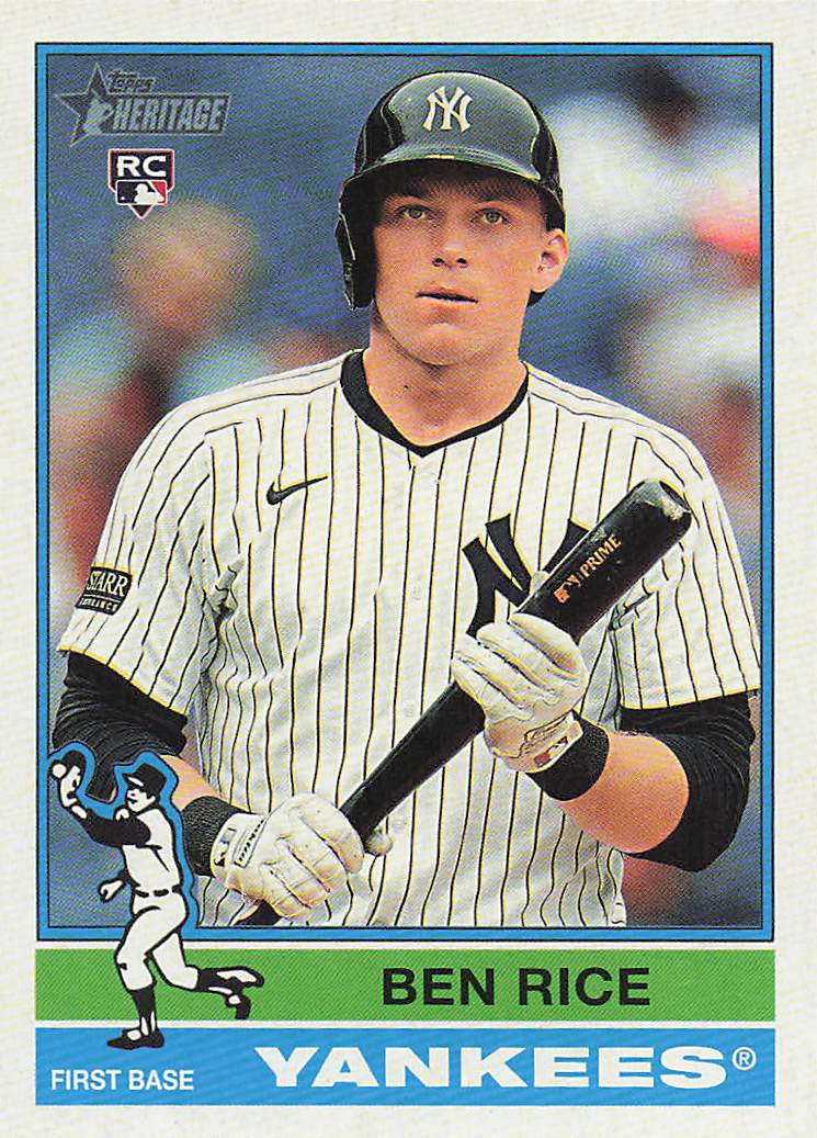 2025 Topps Heritage Baseball Ben Rice #406 RC