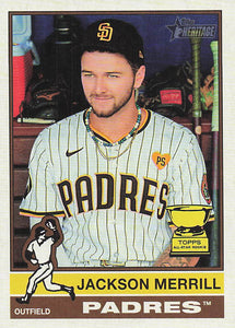 2025 Topps Heritage Baseball Jackson Merrill #422