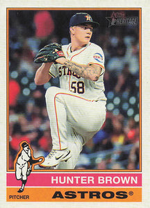 2025 Topps Heritage Baseball Hunter Brown #428