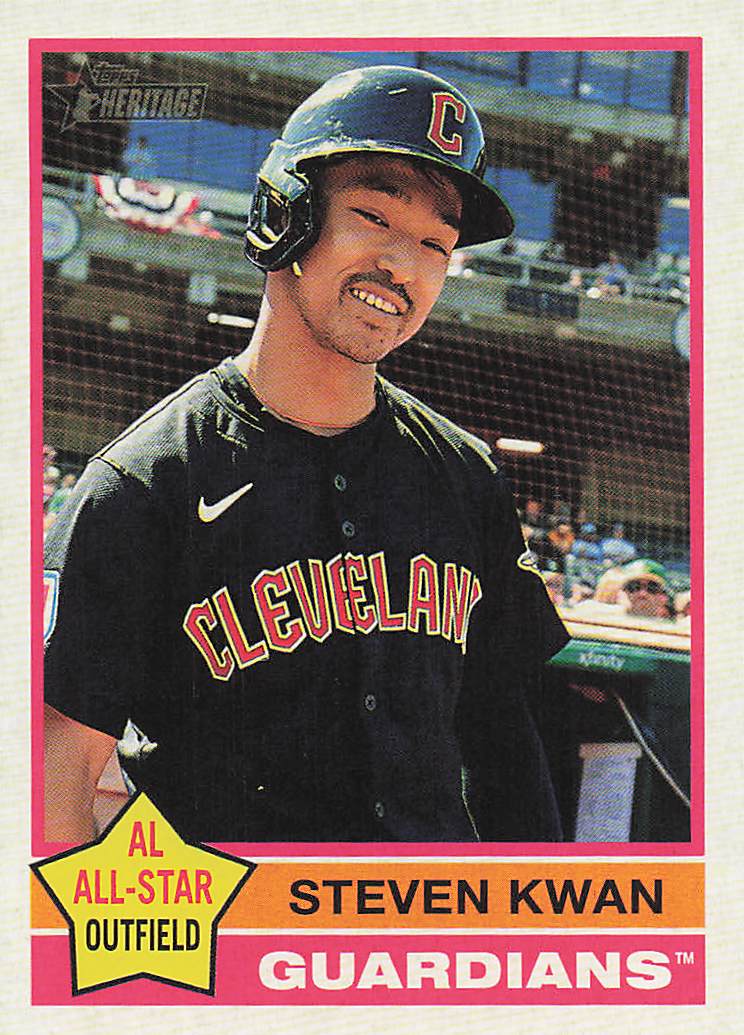 2025 Topps Heritage Baseball Steven Kwan #475
