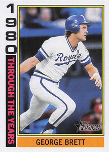 2025 Topps Heritage Baseball Through The Years George Brett #TTY-4