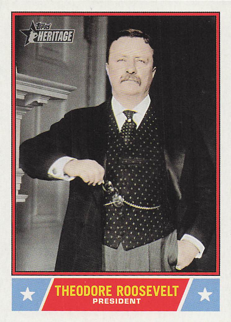 2025 Topps Heritage Baseball Notable Americans Theodore Roosevelt #NS-22