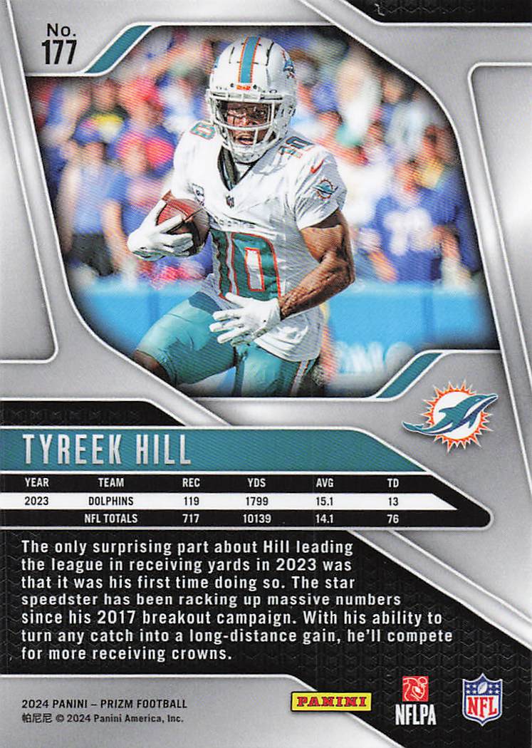 2024 Panini Prizm Tyreek Hill #177