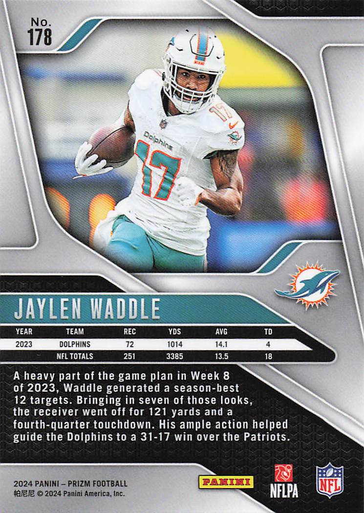 2024 Panini Prizm Jaylen Waddle #178