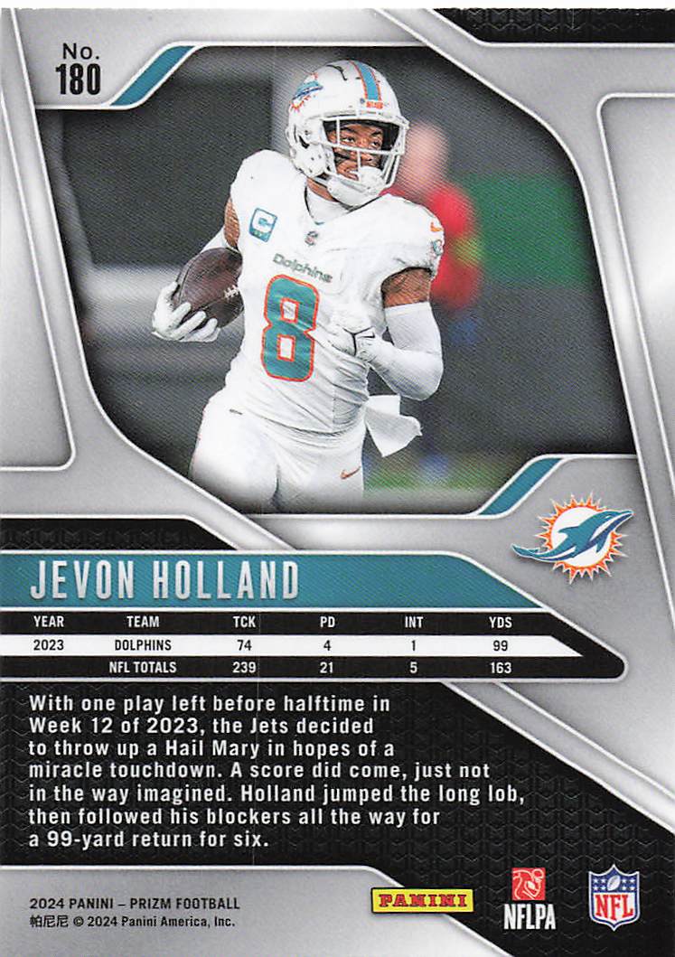 2024 Panini Prizm Jevon Holland #180