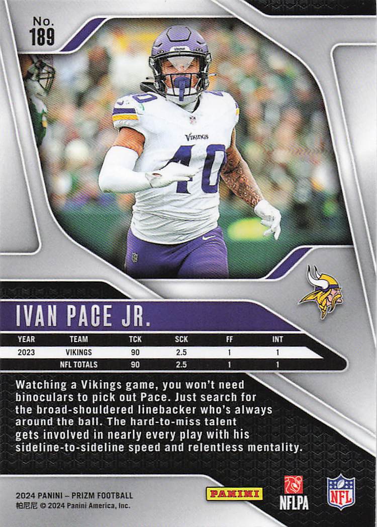 2024 Panini Prizm Ivan Pace Jr. #189