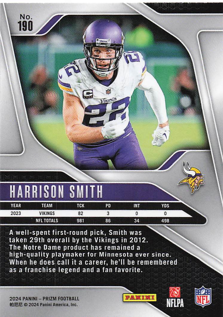 2024 Panini Prizm Harrison Smith #190