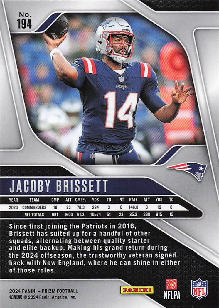 2024 Panini Prizm Jacoby Brissett #194