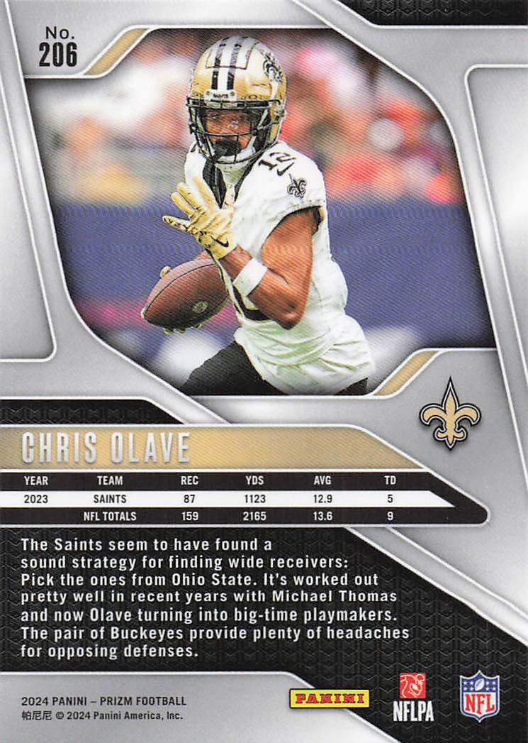 2024 Panini Prizm Chris Olave #206