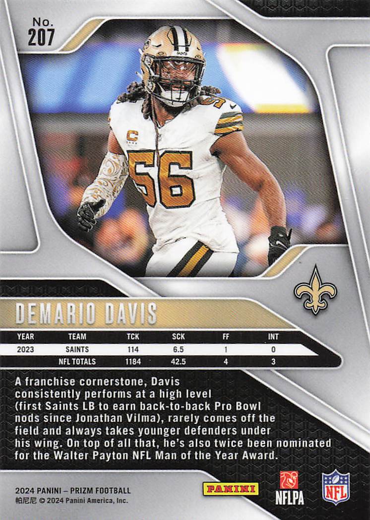 2024 Panini Prizm Demario Davis #207