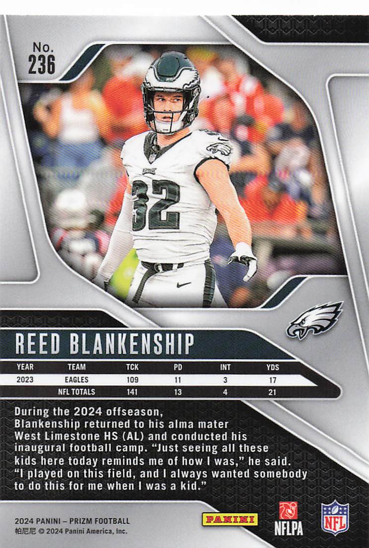 2024 Panini Prizm Reed Blankenship #236
