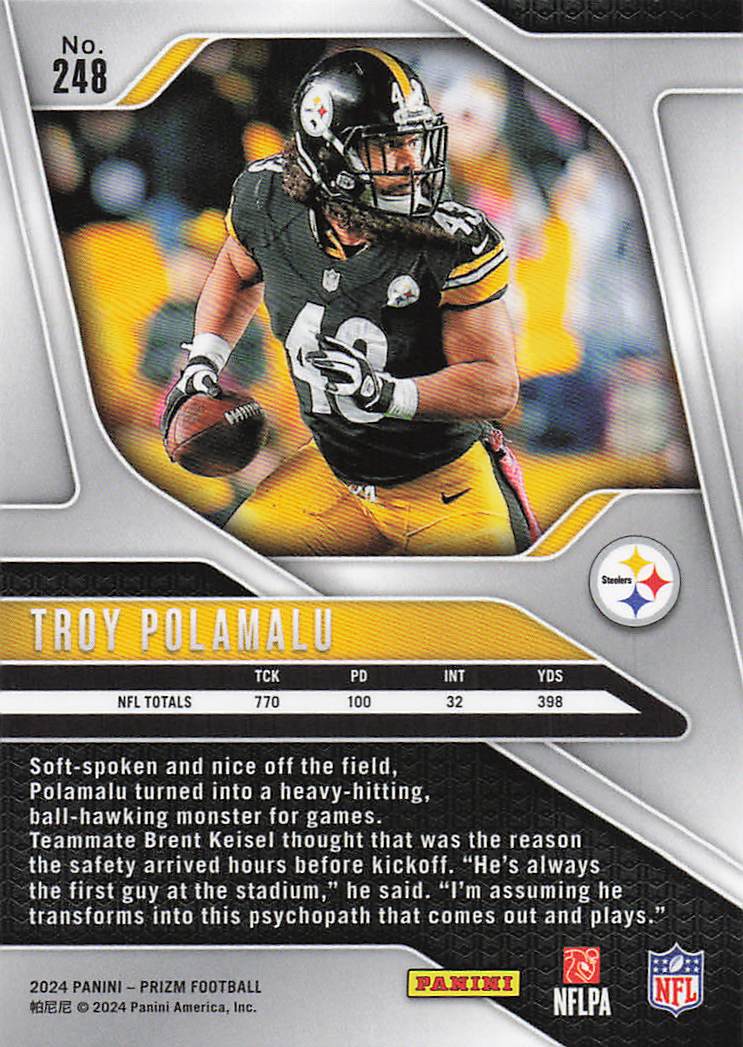 2024 Panini Prizm Troy Polamalu #248