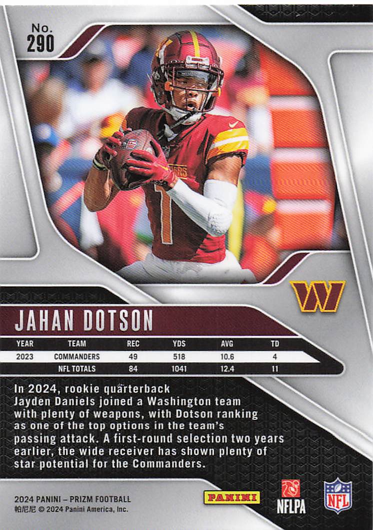 2024 Panini Prizm Jahan Dotson #290