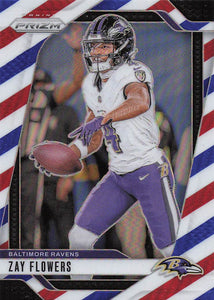 2024 Panini Prizm Red White Blue Zay Flowers #21