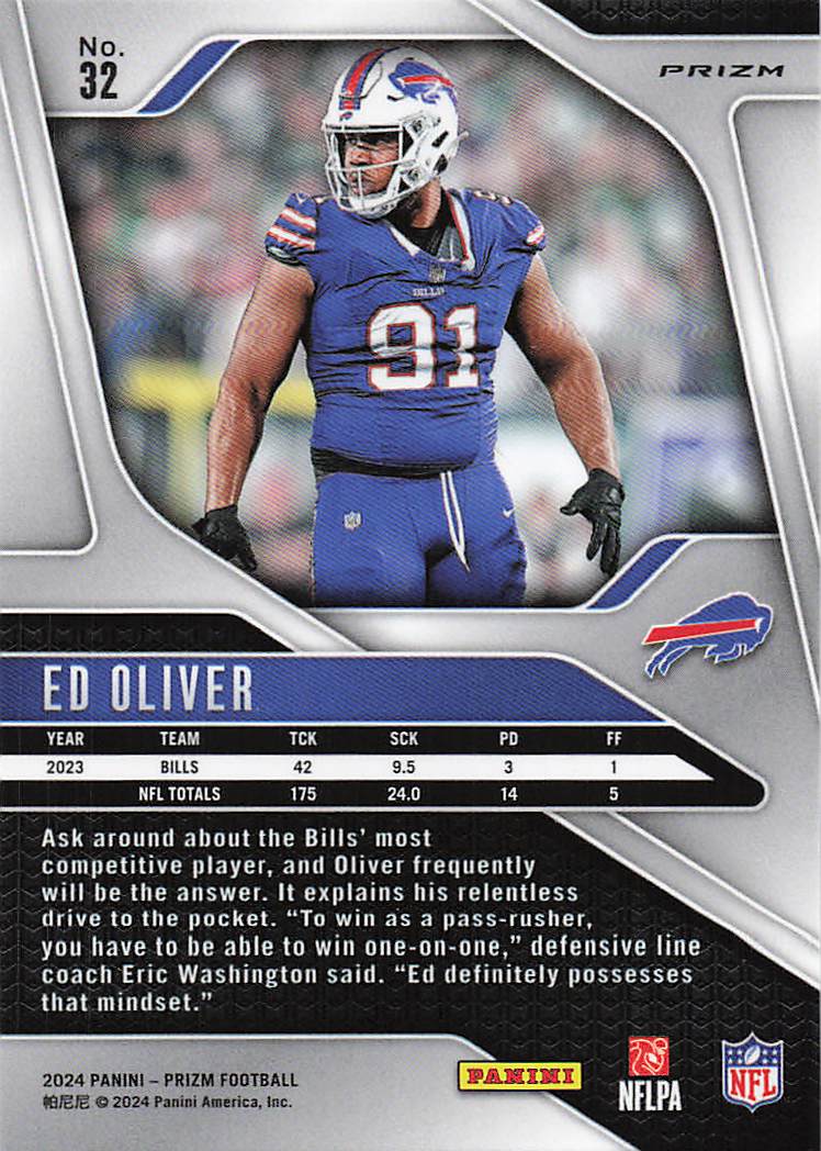 2024 Panini Prizm Red White Blue Ed Oliver #32