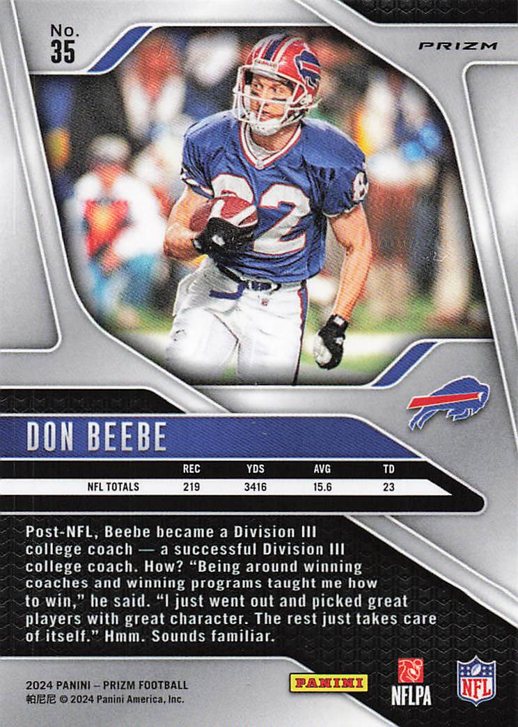 2024 Panini Prizm Red White Blue Don Beebe #35