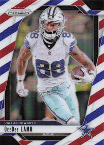 2024 Panini Prizm Red White Blue CeeDee Lamb #75