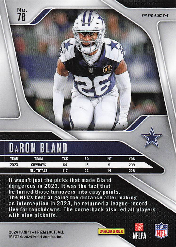 2024 Panini Prizm Red White Blue DaRon Bland #78
