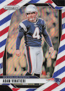 2024 Panini Prizm Red White Blue Adam Vinatieri #199